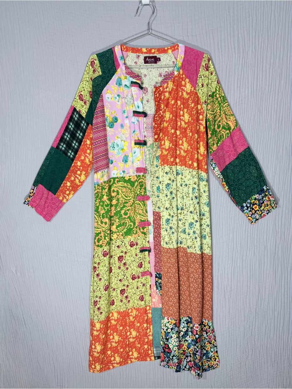 ✌️ Avani del Amour | Multicolor Patchwork Cotton Duster | size S